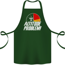 Altitude Problem Skydiving Freefall Funny Cotton Apron 100% Organic Forest Green