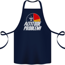 Altitude Problem Skydiving Freefall Funny Cotton Apron 100% Organic Navy Blue