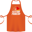 Altitude Problem Skydiving Freefall Funny Cotton Apron 100% Organic Orange