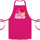 Altitude Problem Skydiving Freefall Funny Cotton Apron 100% Organic Pink