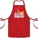 Altitude Problem Skydiving Freefall Funny Cotton Apron 100% Organic Red