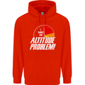 Altitude Problem Skydiving Freefall Funny Mens 80% Cotton Hoodie Bright Red