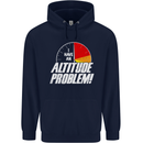 Altitude Problem Skydiving Freefall Funny Mens 80% Cotton Hoodie Navy Blue
