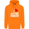 Altitude Problem Skydiving Freefall Funny Mens 80% Cotton Hoodie Orange