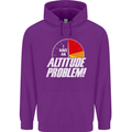 Altitude Problem Skydiving Freefall Funny Mens 80% Cotton Hoodie Purple