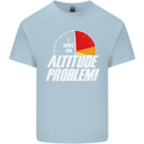 Altitude Problem Skydiving Freefall Funny Mens Cotton T-Shirt Tee Top Light Blue