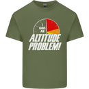 Altitude Problem Skydiving Freefall Funny Mens Cotton T-Shirt Tee Top Military Green