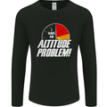 Altitude Problem Skydiving Freefall Funny Mens Long Sleeve T-Shirt Black