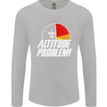 Altitude Problem Skydiving Freefall Funny Mens Long Sleeve T-Shirt Sports Grey