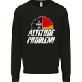 Altitude Problem Skydiving Freefall Funny Mens Sweatshirt Jumper Black