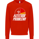 Altitude Problem Skydiving Freefall Funny Mens Sweatshirt Jumper Bright Red