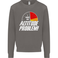 Altitude Problem Skydiving Freefall Funny Mens Sweatshirt Jumper Charcoal