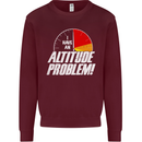 Altitude Problem Skydiving Freefall Funny Mens Sweatshirt Jumper Maroon