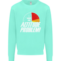 Altitude Problem Skydiving Freefall Funny Mens Sweatshirt Jumper Peppermint