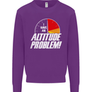 Altitude Problem Skydiving Freefall Funny Mens Sweatshirt Jumper Purple