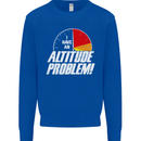 Altitude Problem Skydiving Freefall Funny Mens Sweatshirt Jumper Royal Blue
