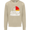 Altitude Problem Skydiving Freefall Funny Mens Sweatshirt Jumper Sand