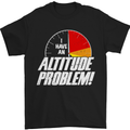 Altitude Problem Skydiving Freefall Funny Mens T-Shirt Cotton Gildan Black