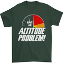 Altitude Problem Skydiving Freefall Funny Mens T-Shirt Cotton Gildan Forest Green
