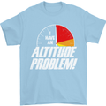 Altitude Problem Skydiving Freefall Funny Mens T-Shirt Cotton Gildan Light Blue