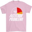 Altitude Problem Skydiving Freefall Funny Mens T-Shirt Cotton Gildan Light Pink