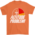 Altitude Problem Skydiving Freefall Funny Mens T-Shirt Cotton Gildan Orange
