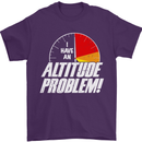 Altitude Problem Skydiving Freefall Funny Mens T-Shirt Cotton Gildan Purple