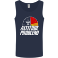 Altitude Problem Skydiving Freefall Funny Mens Vest Tank Top Navy Blue