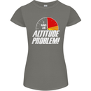 Altitude Problem Skydiving Freefall Funny Womens Petite Cut T-Shirt Charcoal