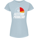 Altitude Problem Skydiving Freefall Funny Womens Petite Cut T-Shirt Light Blue