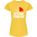 Altitude Problem Skydiving Freefall Funny Womens Petite Cut T-Shirt Yellow