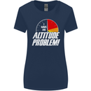 Altitude Problem Skydiving Freefall Funny Womens Wider Cut T-Shirt Navy Blue