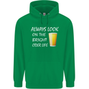 Always Look on the Bright Cider Life Funny Mens 80% Cotton Hoodie Irish Green