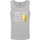 Always Look on the Bright Cider Life Funny Mens Vest Tank Top Sports Grey