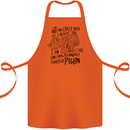 Always Tired Fatigued Exhausted Pigeon Funny Cotton Apron 100% Organic Orange