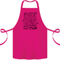 Always Tired Fatigued Exhausted Pigeon Funny Cotton Apron 100% Organic Pink