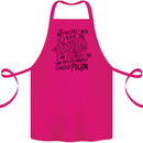 Always Tired Fatigued Exhausted Pigeon Funny Cotton Apron 100% Organic Pink