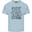 Always Tired Fatigued Exhausted Pigeon Funny Kids T-Shirt Childrens Light Blue