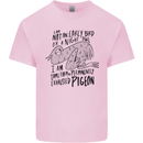 Always Tired Fatigued Exhausted Pigeon Funny Kids T-Shirt Childrens Light Pink