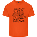 Always Tired Fatigued Exhausted Pigeon Funny Kids T-Shirt Childrens Orange