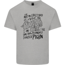 Always Tired Fatigued Exhausted Pigeon Funny Kids T-Shirt Childrens Sports Grey