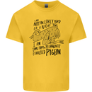 Always Tired Fatigued Exhausted Pigeon Funny Kids T-Shirt Childrens Yellow