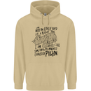 Always Tired Fatigued Exhausted Pigeon Funny Mens 80% Cotton Hoodie Sand
