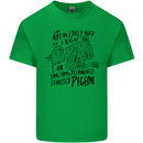 Always Tired Fatigued Exhausted Pigeon Funny Mens Cotton T-Shirt Tee Top Irish Green