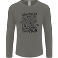 Always Tired Fatigued Exhausted Pigeon Funny Mens Long Sleeve T-Shirt Charcoal