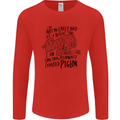 Always Tired Fatigued Exhausted Pigeon Funny Mens Long Sleeve T-Shirt Red