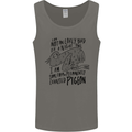 Always Tired Fatigued Exhausted Pigeon Funny Mens Vest Tank Top Charcoal