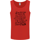 Always Tired Fatigued Exhausted Pigeon Funny Mens Vest Tank Top Red