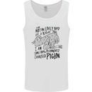 Always Tired Fatigued Exhausted Pigeon Funny Mens Vest Tank Top White