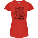 Always Tired Fatigued Exhausted Pigeon Funny Womens Petite Cut T-Shirt Red